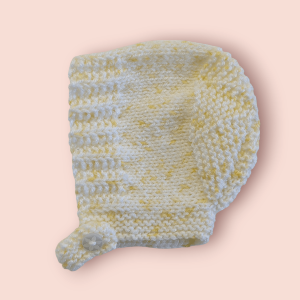 yellow speckle bonnet